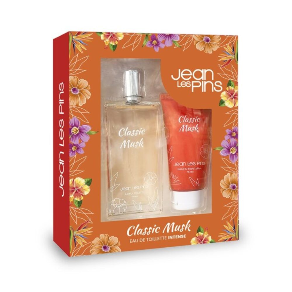 Set Perfume Classic Musk EDT + Hand & Body Lotion Jean Les Pins