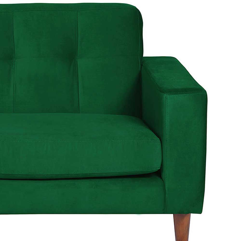 Sofá Seccional Izquierdo Latam Home Salermo Tela Velvet 3 Cuerpos Verde