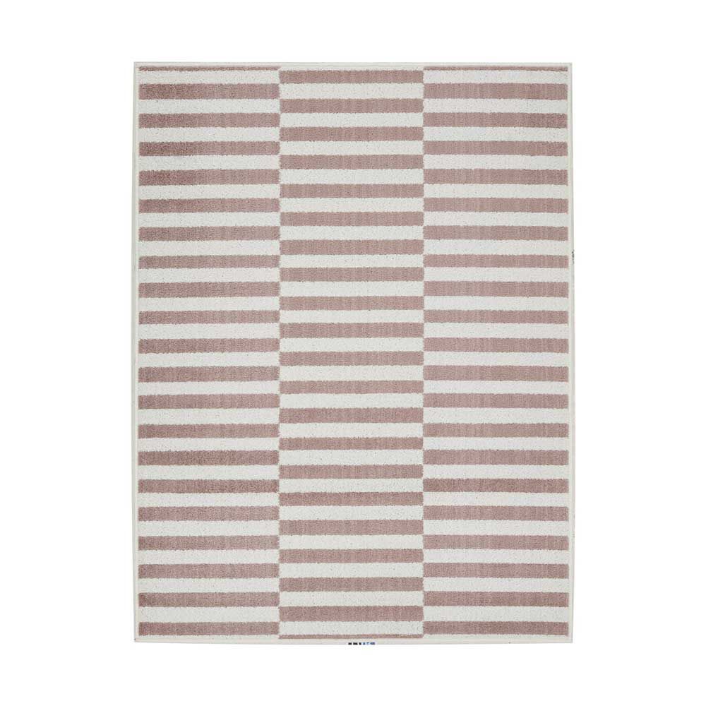 Alfombra Dib Kaleb 50 x 90 cm Rosa Beige