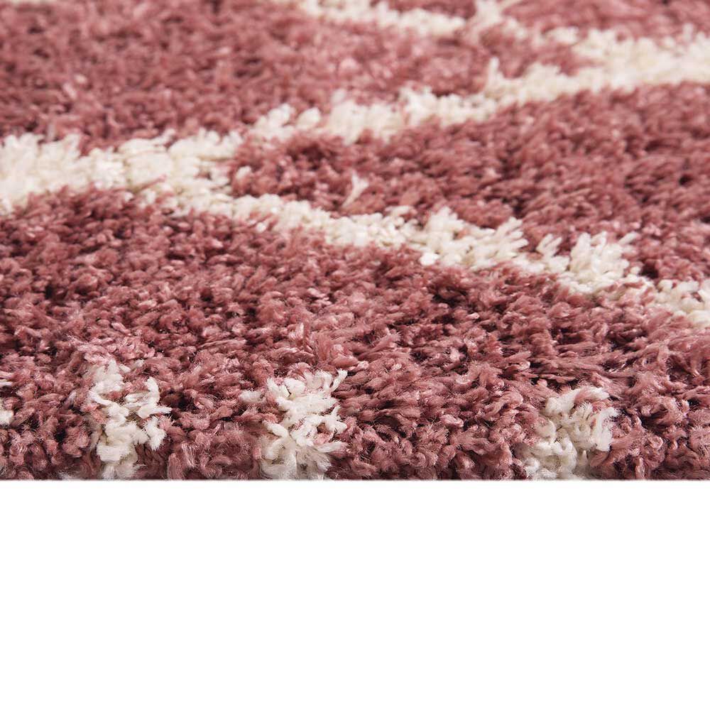 Alfombra Dib Shaggy Design 50 x 100 cm Rosa