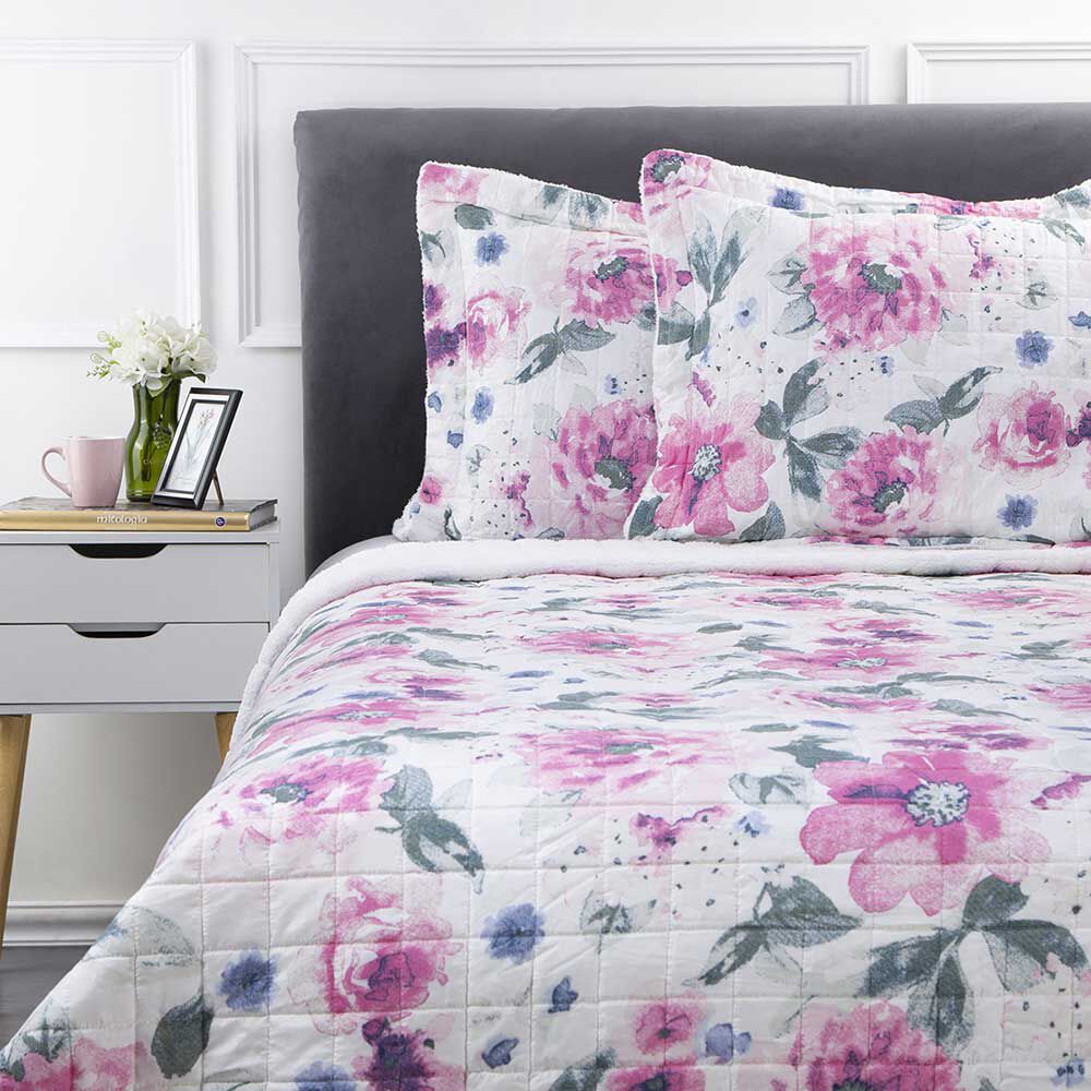 Quilt Estampado Sherpa Dreams 2 Plazas Luz