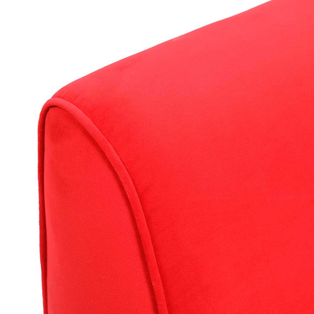 Sillón Bodevir Komodo Felpa 1 Cuerpo Rojo