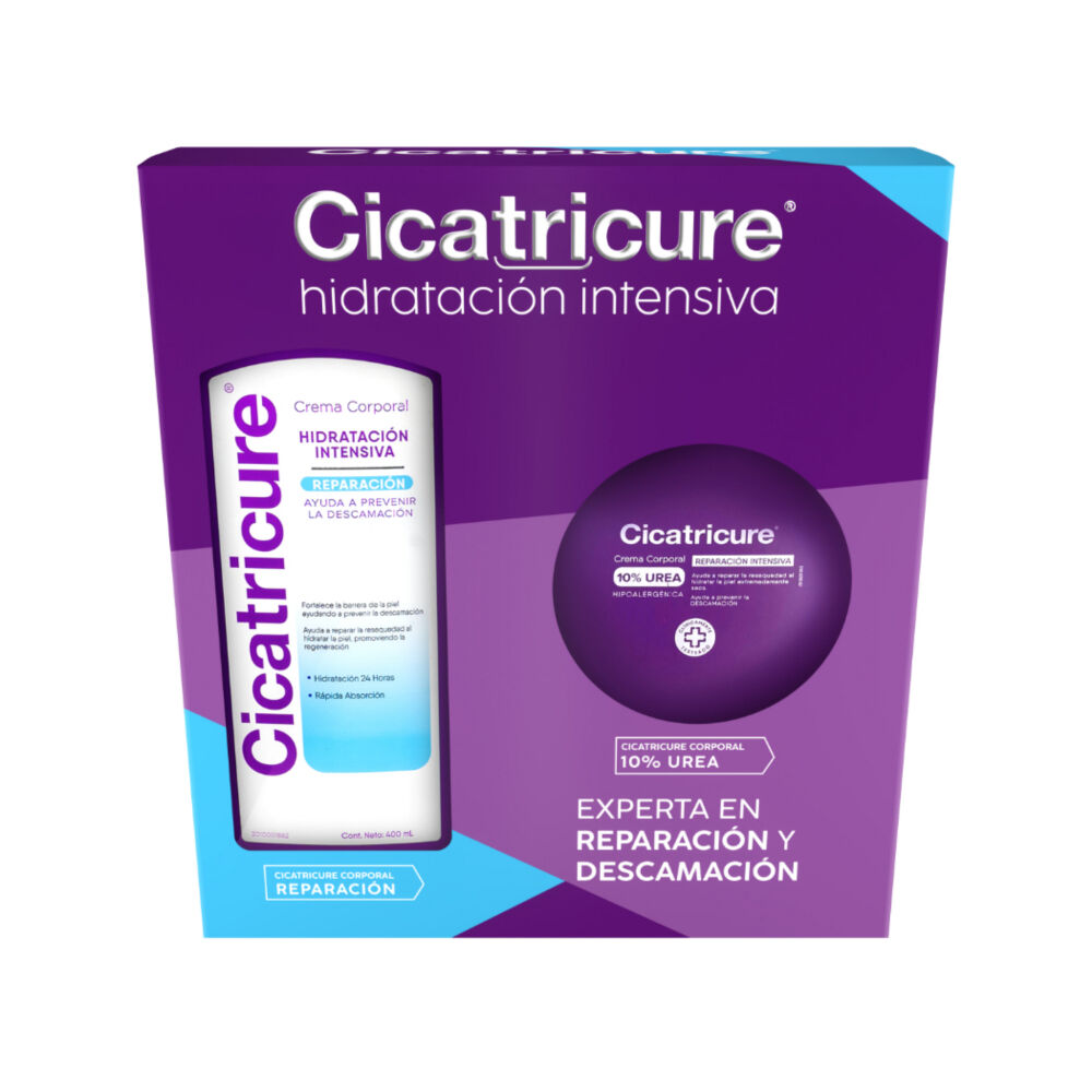 Pack Cicatricure Crema Corporal Hidratacion Intensiva  400 Ml + Cicatricure Urea 10% 250Gr