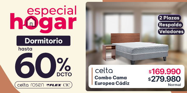 Dormitorio hasta 50% dcto