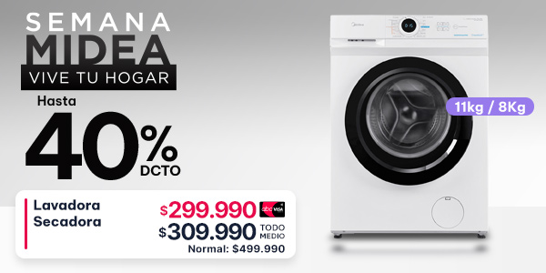 MIDEA hasta 40% de descuento