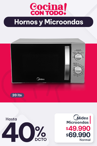 hornos electricos y microondas hasta 40% descuento