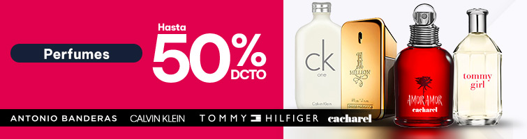 Perfumes y Fragancias hasta 50% descuento