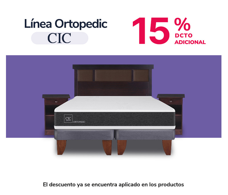 15% dcto adicional línea Ortopedic CIC