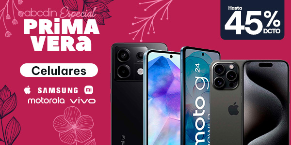 Celulares hasta 45% descuento