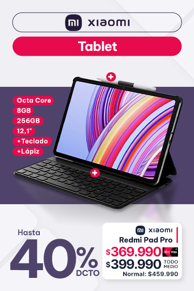 Tablet hasta 40% descuento